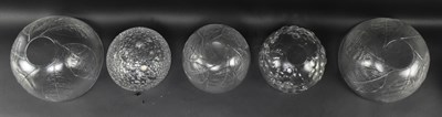 Lot 333 - KOSTA BODA, IITTALA ETC - COLLECTION OF VINTAGE FROSTED GLASSWARE, MOSTLY BOWLS
