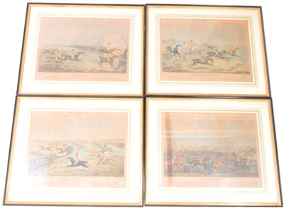 Lot 339 - F C LEWIS - FOUR AQUATINTS OF 'THE QUORN HUNT'