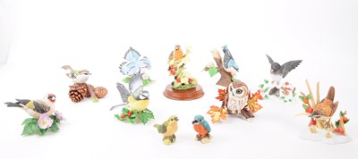 Lot 170 - COLLECTION OF LATE 20TH CENTURY CHINA BIRD ORNAMENTS / FIGURES