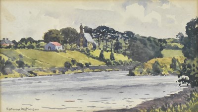 Lot 413 - NORMAN WILKINSON (1878-1971) - RIVER BANN - WATERCOLOUR ON PAPER