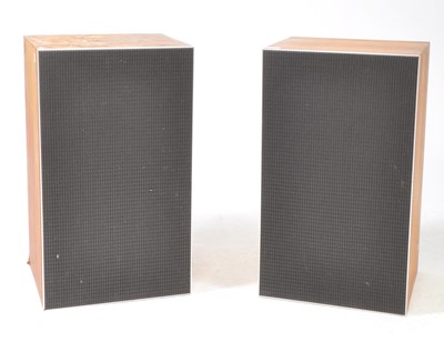 Lot 427 - LEAK - PAIR OF MID CENTURY SANDWICH 600 SPEAKERS