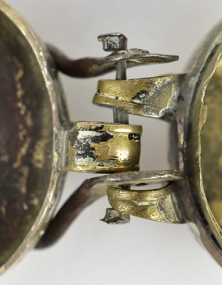 Lot 124 - QING DYNASTY PAKTONG TOBACCO /BETEL-NUT BOX 清 白铜盒烟草槟榔盒