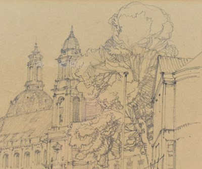 Lot 513 - SYDNEY R. JONES (1881-1966) - DRESDEN, 2-8-1922 - PENCIL DRAWING ON PAPER