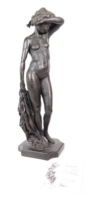 Lot 366 - RON MOLL - CONTEMPORARY BRONZE COLD CAST FIGURE