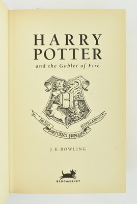 Lot 36 - ROWLING, J. K. COMPLETE SET OF SEVEN HARRY POTTER NOVELS IN DUST WRAPPERS