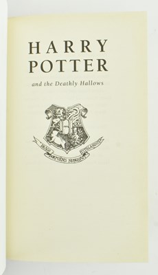 Lot 36 - ROWLING, J. K. COMPLETE SET OF SEVEN HARRY POTTER NOVELS IN DUST WRAPPERS