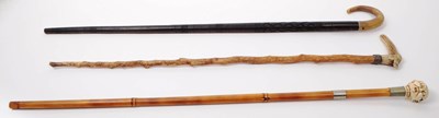 Lot 376 - COLLECTION OF 20TH CENTURY WALKING STICKS - JAPANESE HORN