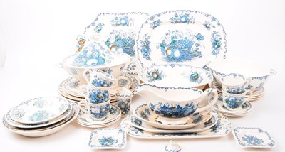 Lot 187 - VINTAGE MASONS IRONSTONE FRUIT BASKET SERVICE