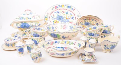 Lot 188 - 19TH CENTURY MASONS IRONSTONE PART TEA & DINNER SERVICE