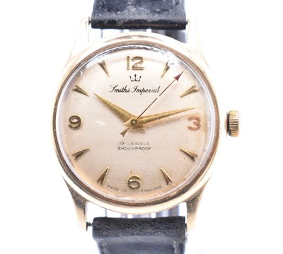 Lot 132 - 9CT GOLD SMITHS IMPERIAL GENTLEMAN'S WRISTWATCH
