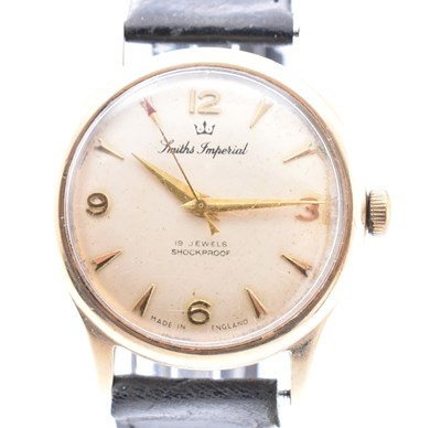 Lot 132 - 9CT GOLD SMITHS IMPERIAL GENTLEMAN'S WRISTWATCH