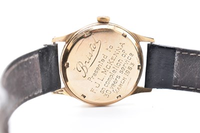 Lot 132 - 9CT GOLD SMITHS IMPERIAL GENTLEMAN'S WRISTWATCH