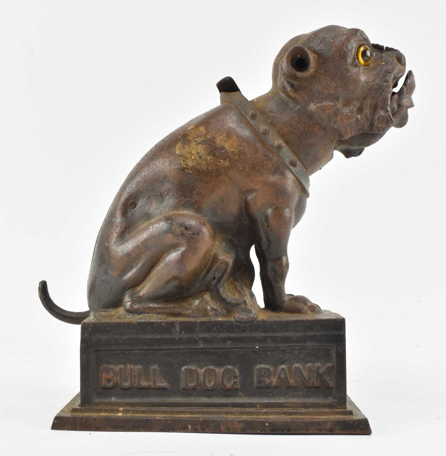 Lot 126 - 19TH CENTURY BULL DOG BANK MONEY BANK ATTR.TO J. & E. STEVENS