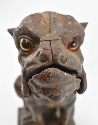 Lot 126 - 19TH CENTURY BULL DOG BANK MONEY BANK ATTR.TO J. & E. STEVENS