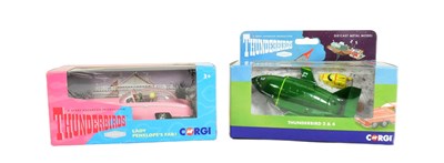 Lot 61 - DIECAST - X2 CORGI THUNDERBIRDS DIECAST MODELS