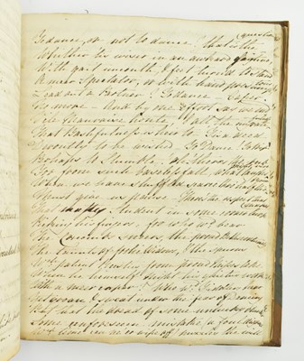 Lot 159 - CIRCA 1800 MANUSCRIPT COMMONPLACE BOOK OF VERSES, TOPOGRAPHICAL DESCRIPTIONS ETC