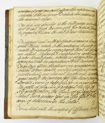 Lot 159 - CIRCA 1800 MANUSCRIPT COMMONPLACE BOOK OF VERSES, TOPOGRAPHICAL DESCRIPTIONS ETC