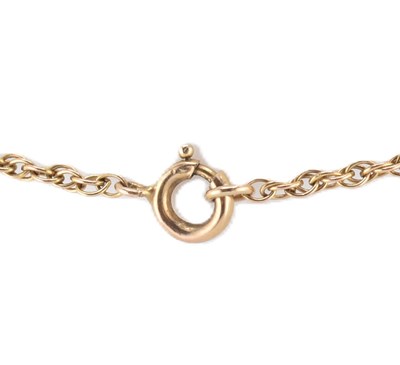 Lot 96 - GOLD & AMETHYST HEART PENDANT NECKLACE