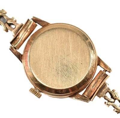 Lot 136 - HALLMARKED 9CT GOLD LADIES EVERITE WRISTWATCH