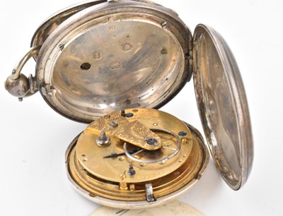 Lot 217 - GOLD PLATED WALTHAM POCKET WATCH & VICTORIAN SILVER POCKET WATCH