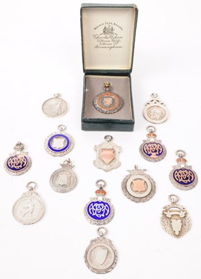 Lot 466 - COLLECTION OF SILVER HALLMARKED MEDALS