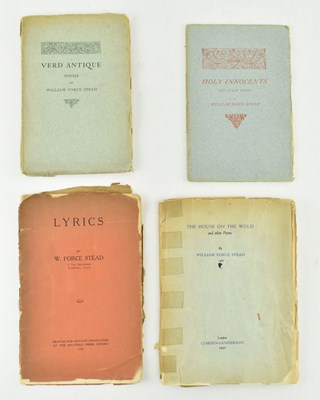 Lot 167 - STEAD, WILLIAM FORCE. FOUR EARLY 20TH CENTURY POETRY COLLECTIONS