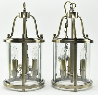 Lot 431 - PAIR OF CONTEMPORARY DESIGNER CEILING LIGHTS