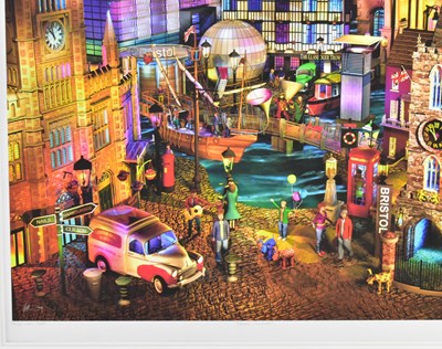 Lot 26 - KEITH DRURY (B. 1964) - BRISTOL MOONLIGHT FROM ' WHEN I DREAM ' SERIES