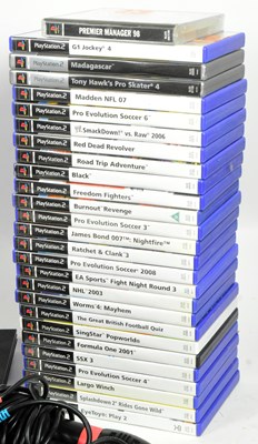Lot 516 - RETRO GAMING - PLAYSTATION 2 CONSOLE & GAMES