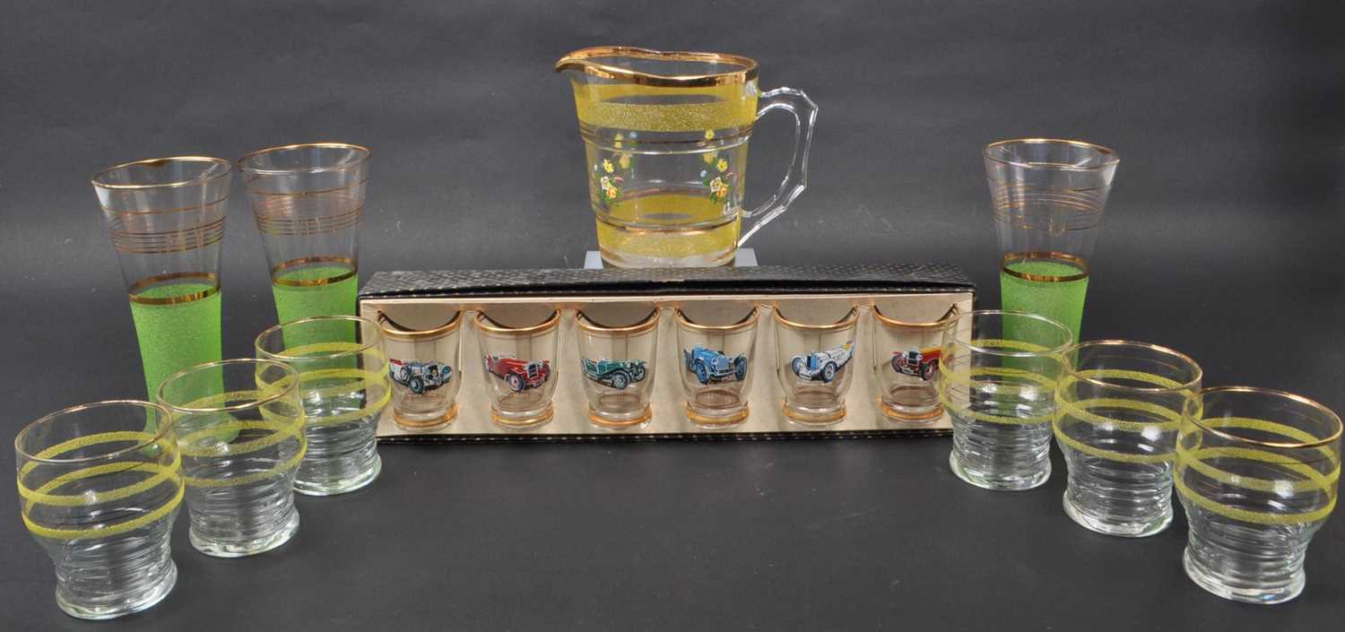 Lot 5 - COLLECTION OF VINTAGE LATE 20TH CENTURY LEMONADE GLASSWARE
