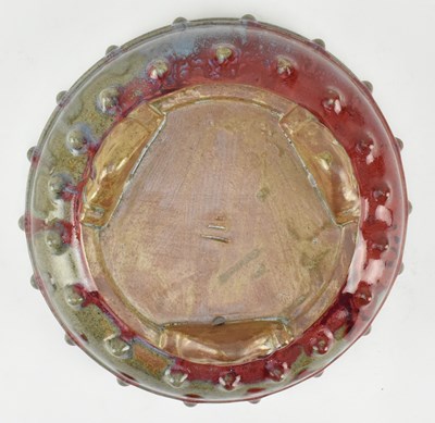 Lot 88 - JUNYAO RU-DING BOWL /BRUSH WASHER 鈞窑釉鼓钉盆/笔洗 足內刻《三》字