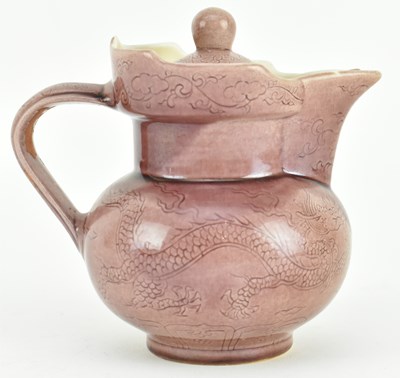 Lot 135 - MING CHENGHUA MARK MONK'S HAT EWER 明 成化款 龙纹僧帽壶