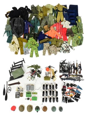 Lot 580 - ACTION MAN - COLLECTION OF VINTAGE ACTION MAN UNIFORM ACCESSORIES