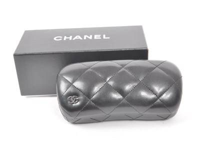 Lot 208 - CHANEL - GLASSES CASE AND BOX