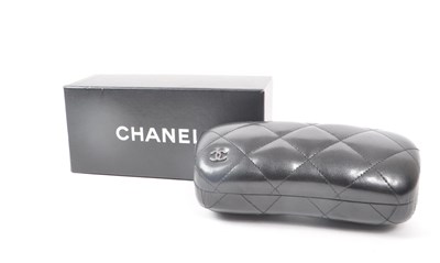 Lot 208 - CHANEL - GLASSES CASE AND BOX