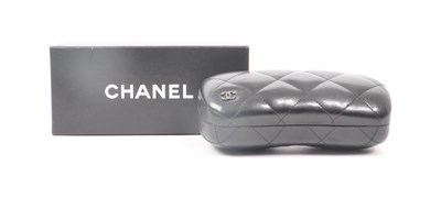 Lot 208 - CHANEL - GLASSES CASE AND BOX