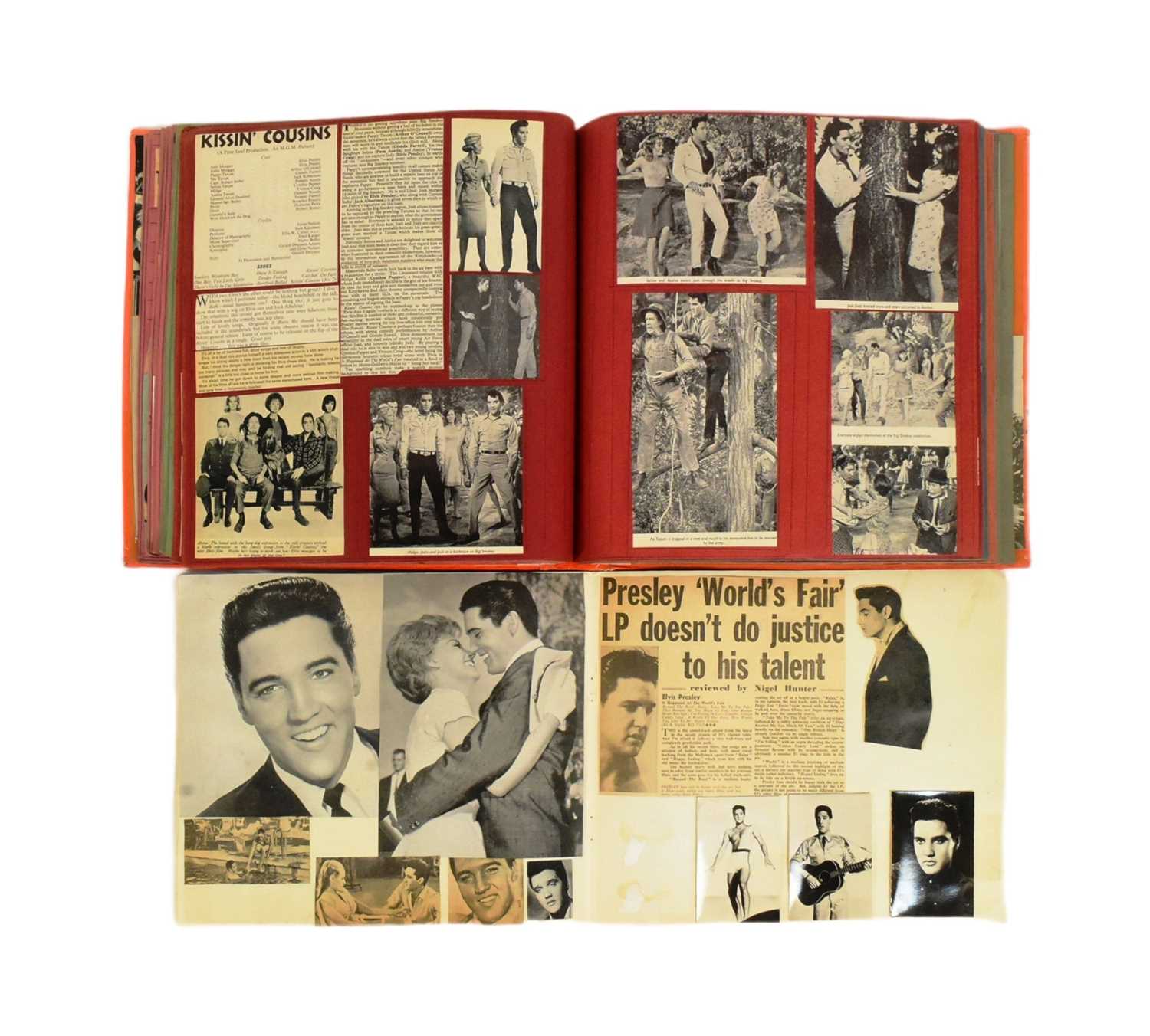 Lot 83 - ELVIS PRESLEY - TWO VINTAGE 1950S SCRAP ALBUMS