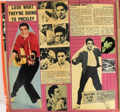 Lot 83 - ELVIS PRESLEY - TWO VINTAGE 1950S SCRAP ALBUMS