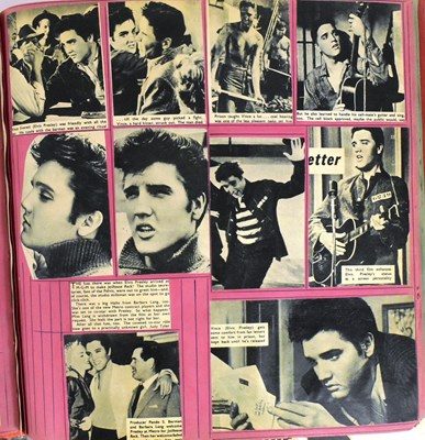 Lot 83 - ELVIS PRESLEY - TWO VINTAGE 1950S SCRAP ALBUMS