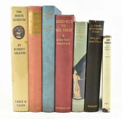 Lot 162 - GRAVES, ROBERT. COLLECTION OF MODERN FIRST & EARLY EDITIONS, THREE IN DW