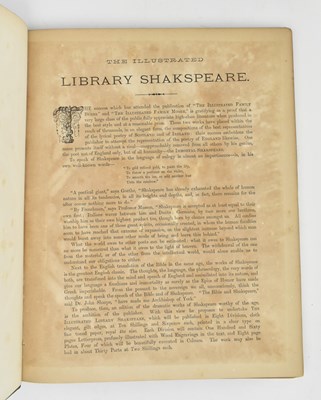Lot 157 - SHAKESPEARE, WILLIAM. CIRCA 1880S THE LIBRARY SHAKSPEARE SET ILLUSTRATED