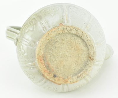 Lot 125 - YUAN QINGBAI "FLORAL" EWER 元 青白凤嘴壶
