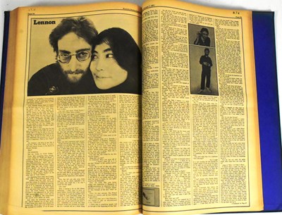 Lot 8 - ROLLING STONE MAGAZINE - LARGE BOUND VOLUMES OF EARLY ISSUES