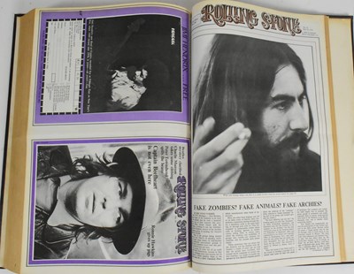Lot 8 - ROLLING STONE MAGAZINE - LARGE BOUND VOLUMES OF EARLY ISSUES