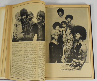 Lot 8 - ROLLING STONE MAGAZINE - LARGE BOUND VOLUMES OF EARLY ISSUES
