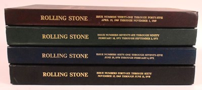 Lot 8 - ROLLING STONE MAGAZINE - LARGE BOUND VOLUMES OF EARLY ISSUES
