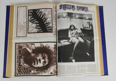 Lot 8 - ROLLING STONE MAGAZINE - LARGE BOUND VOLUMES OF EARLY ISSUES