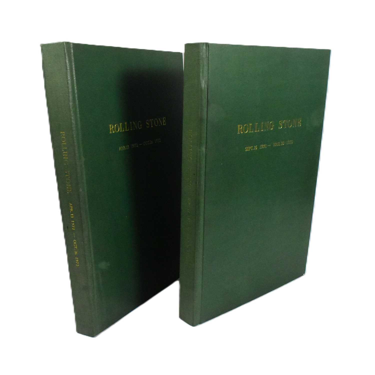 Lot 12 - ROLLING STONE MAGAZINE - BOUND VOLUMES OF ISSUES 1971-1972