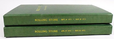 Lot 12 - ROLLING STONE MAGAZINE - BOUND VOLUMES OF ISSUES 1971-1972