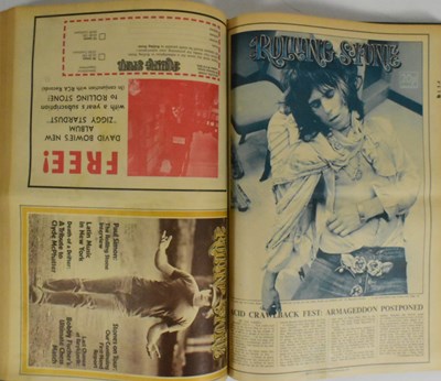 Lot 12 - ROLLING STONE MAGAZINE - BOUND VOLUMES OF ISSUES 1971-1972